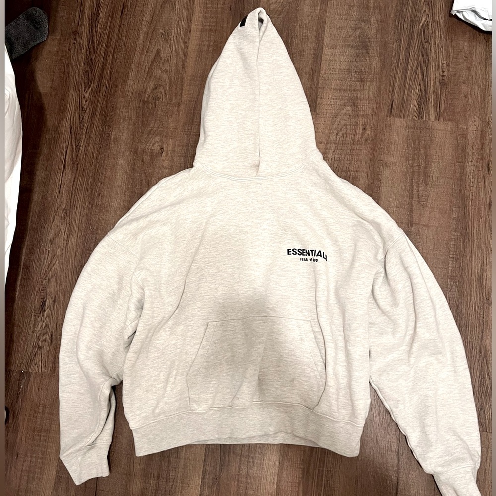 Fear of God Essentials Hoodie (SS22) Light Oatmeal